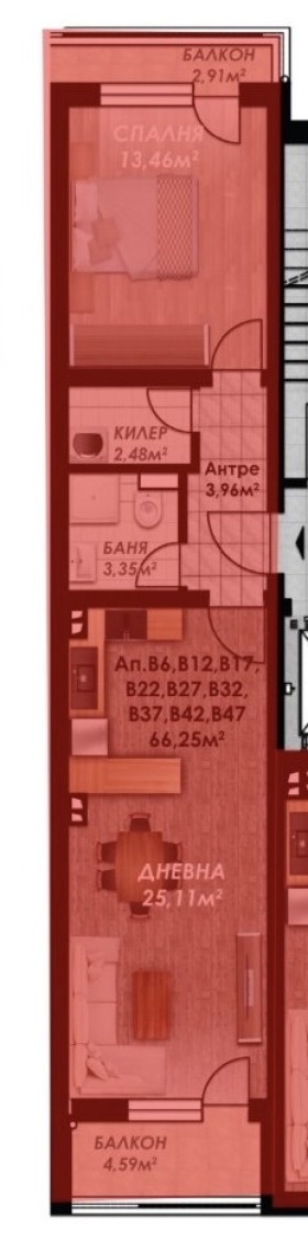 Zu verkaufen  1 Schlafzimmer Plowdiw , Gagarin , 76 qm | 51564386 - Bild [2]