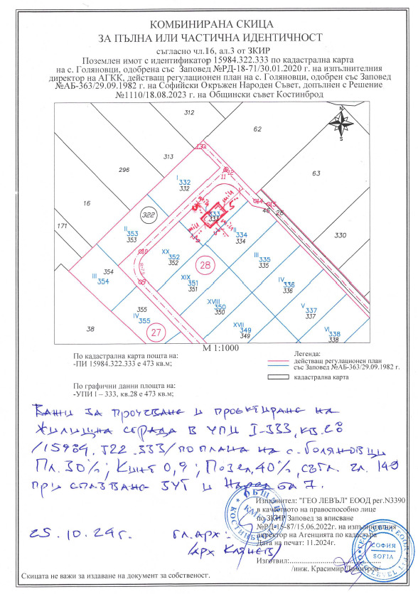 Zu verkaufen  Handlung region Sofia , Kostinbrod , 473 qm | 75586095 - Bild [3]