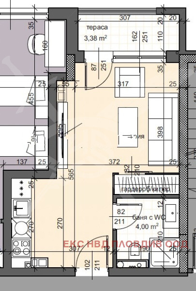 Продава 1-СТАЕН, гр. Пловдив, Тракия, снимка 5 - Апартаменти - 54342007