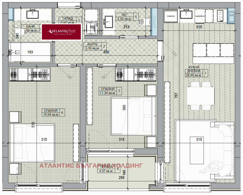 Продава  3-стаен град София , Люлин 6 , 98 кв.м | 65576504 - изображение [16]