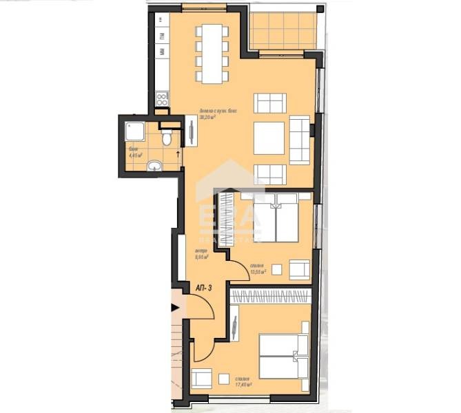 In vendita  2 camere da letto Sofia , v.z.Kinotsentara 3 chast , 112 mq | 64871883 - Immagine [8]