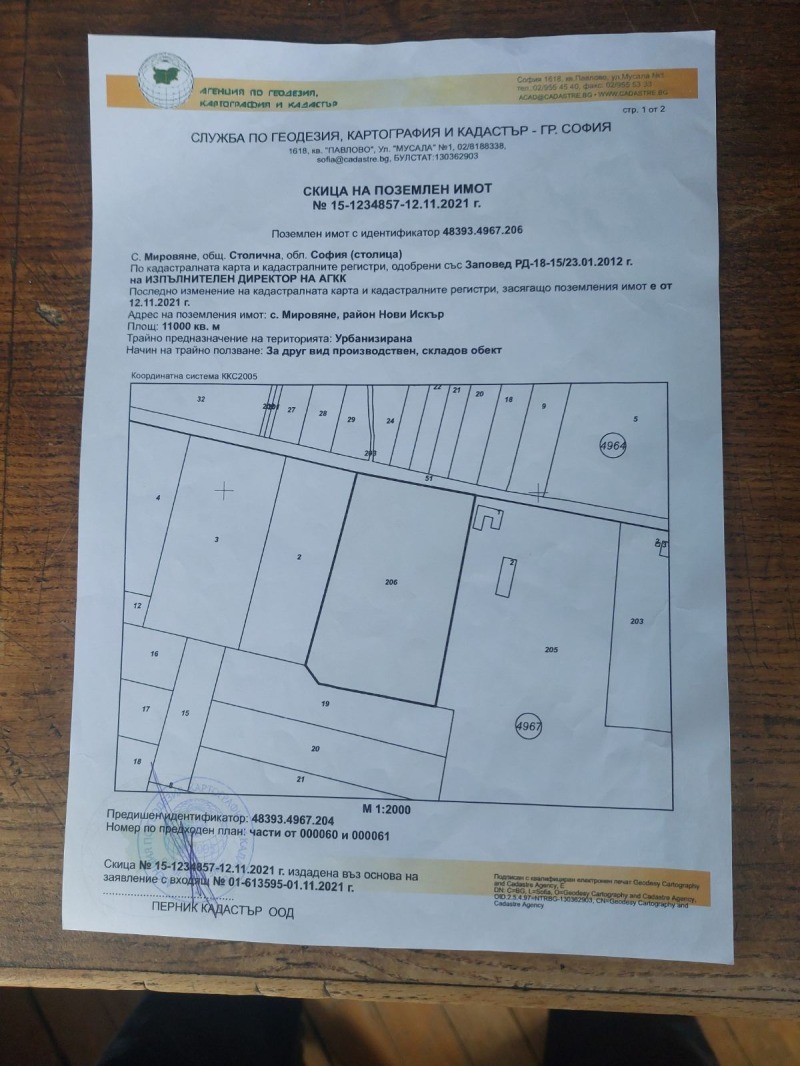 Продава ПАРЦЕЛ в град София, с. Мировяне - 90000 кв.м / 10 980 000 € » 21 475 013.40 лв., ХОУМ ТУ Ю БЪЛГАРИЯ