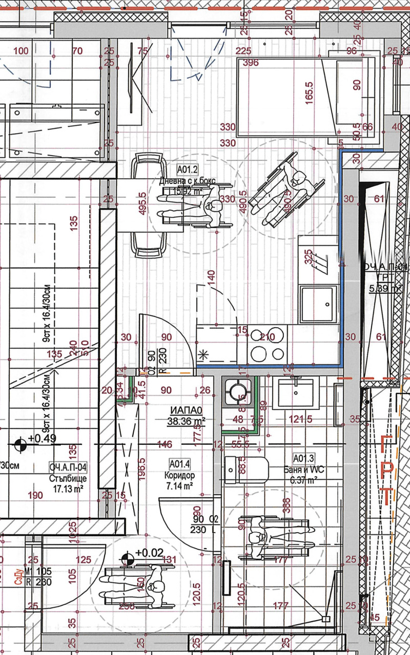 Продава 1-СТАЕН, гр. София, Кръстова вада, снимка 2 - Апартаменти - 53148298