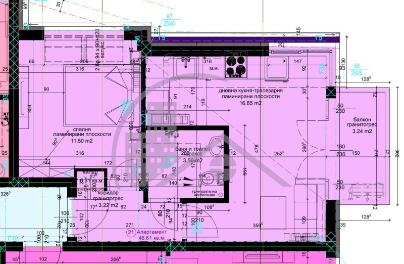 Na prodej  1 ložnice Varna , Asparuchovo , 46 m2 | 23741977 - obraz [2]