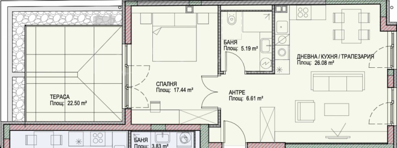 Na prodej  1 ložnice Sofia , Centar , 99 m2 | 49241588 - obraz [7]