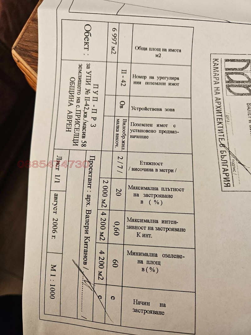 Продава ПАРЦЕЛ, с. Приселци, област Варна, снимка 5 - Парцели - 49429487