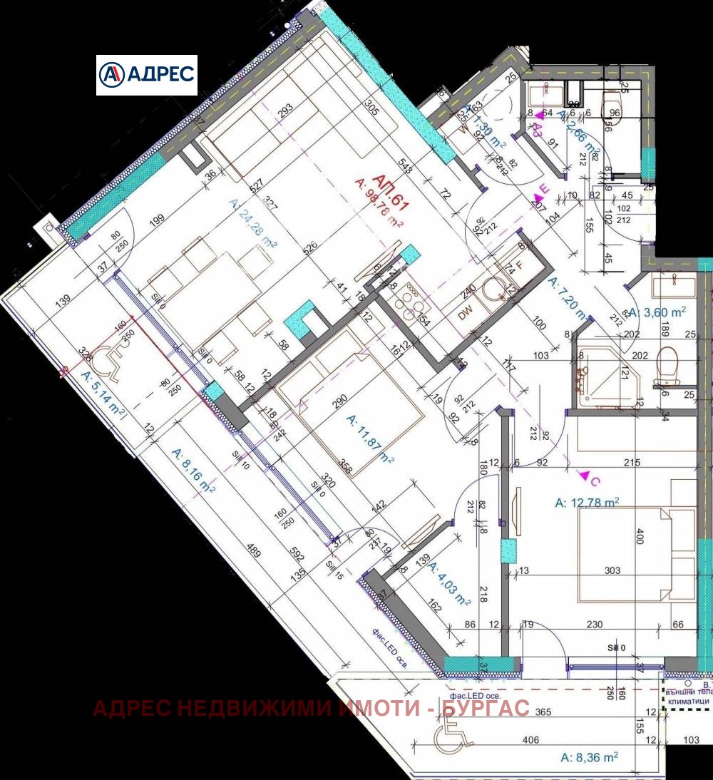 Продава 3-СТАЕН, гр. Бургас, Братя Миладинови