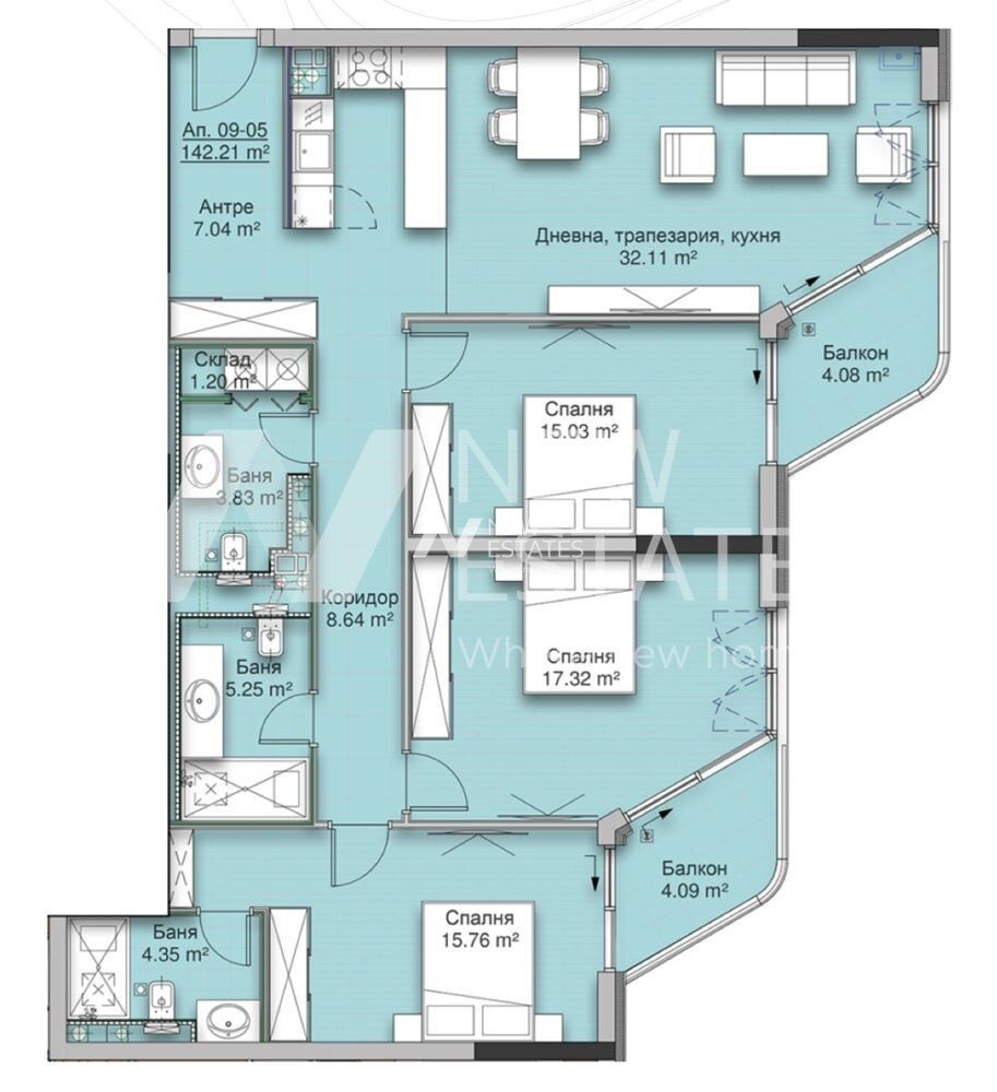 Продава 4-СТАЕН, гр. София, Кръстова вада, снимка 9 - Апартаменти - 55404744