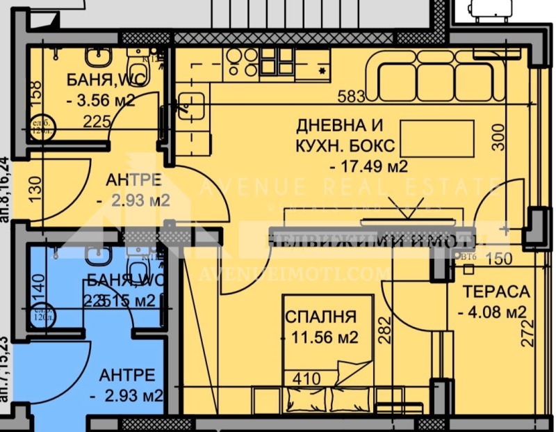 Na sprzedaż  1 sypialnia Plowdiw , Mladeżki Chalm , 56 mkw | 88649758 - obraz [2]