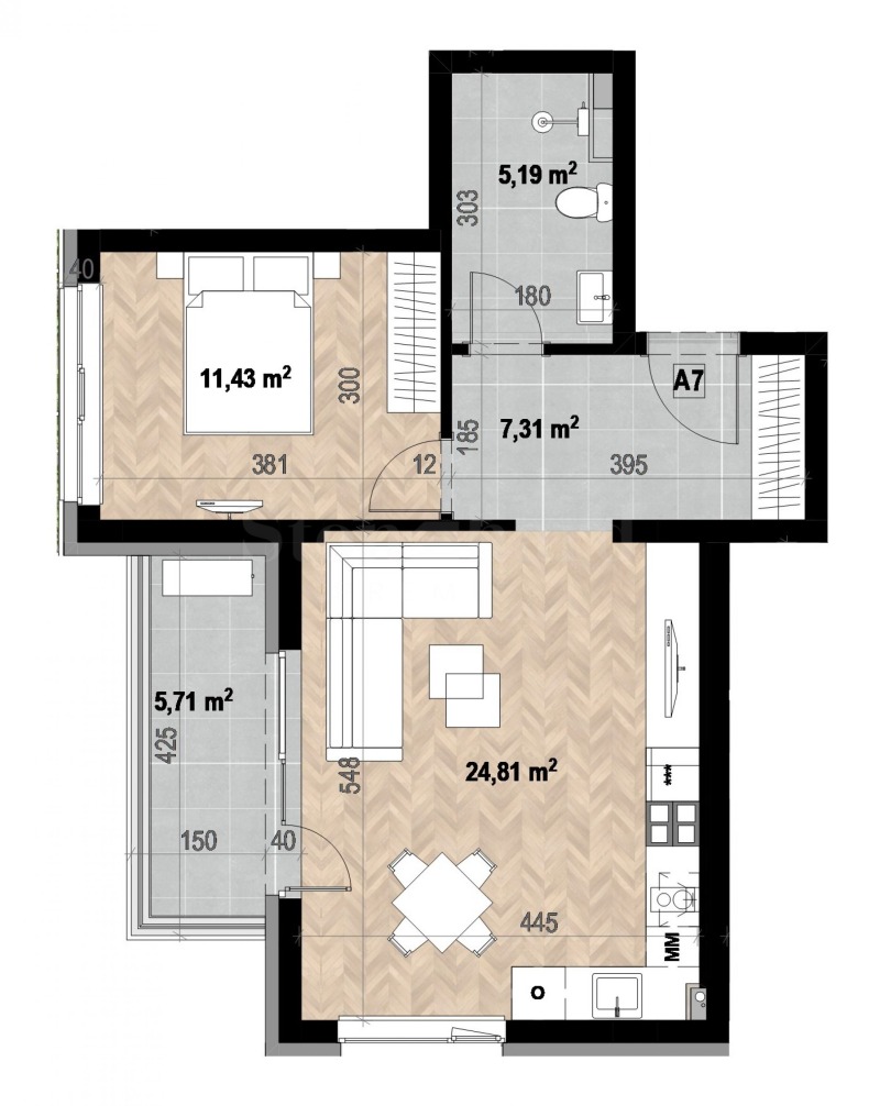 Продава 2-СТАЕН, гр. София, Кръстова вада, снимка 2 - Апартаменти - 52483034