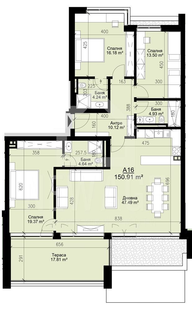 In vendita  3 camere da letto Varna , Briz , 166 mq | 34382236 - Immagine [7]