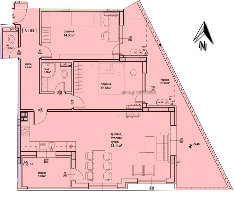 Продава  3-стаен град Пловдив , Христо Смирненски , 132 кв.м | 69419372 - изображение [2]