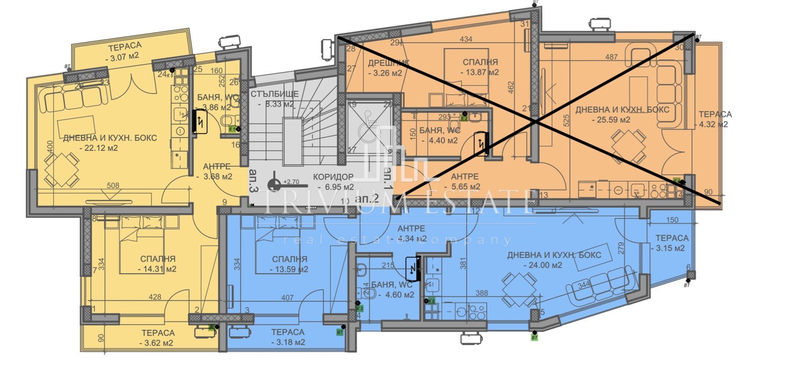 Продава 2-СТАЕН, гр. Пловдив, Коматево, снимка 2 - Апартаменти - 54055779