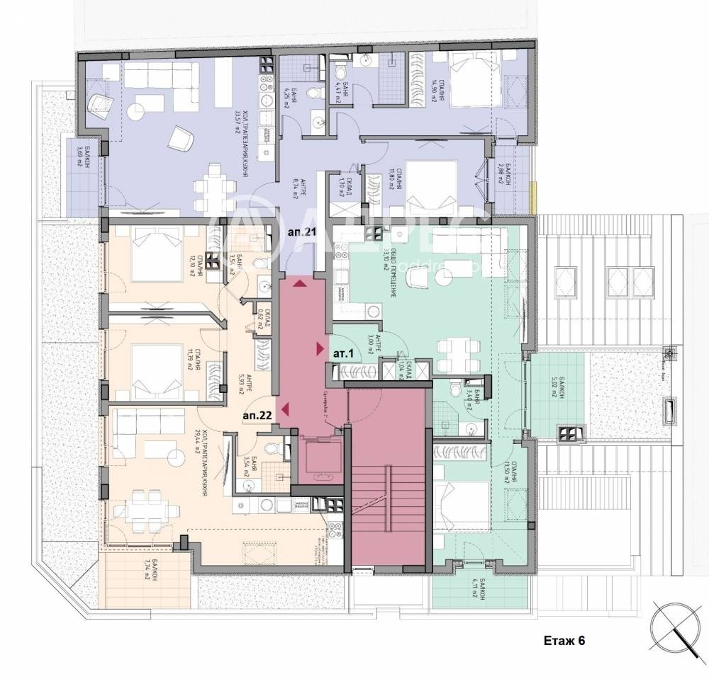 Продава 3-СТАЕН, гр. София, Модерно предградие, снимка 5 - Апартаменти - 54342534