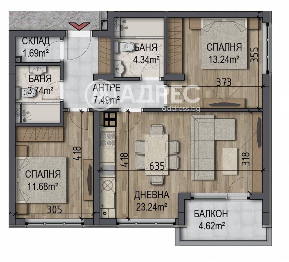 Продава 3-СТАЕН, гр. София, Овча купел, снимка 4 - Апартаменти - 55324518