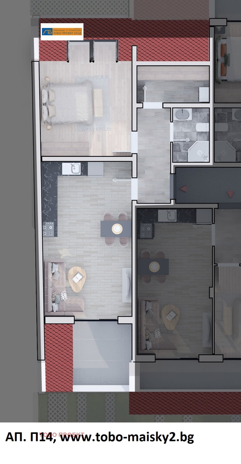 Продава 2-СТАЕН в град София, Люлин 10 - 87 кв.м / 152 101 € » 297 483.70 лв., ТОБО ПРОЕКТ