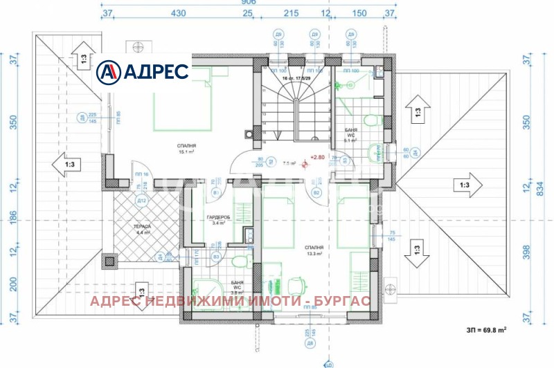 Продава КЪЩА, с. Полски извор, област Бургас, снимка 2 - Къщи - 48959026