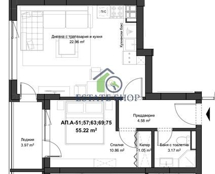 Продава 2-СТАЕН, гр. Пловдив, Кючук Париж, снимка 2 - Апартаменти - 55390106