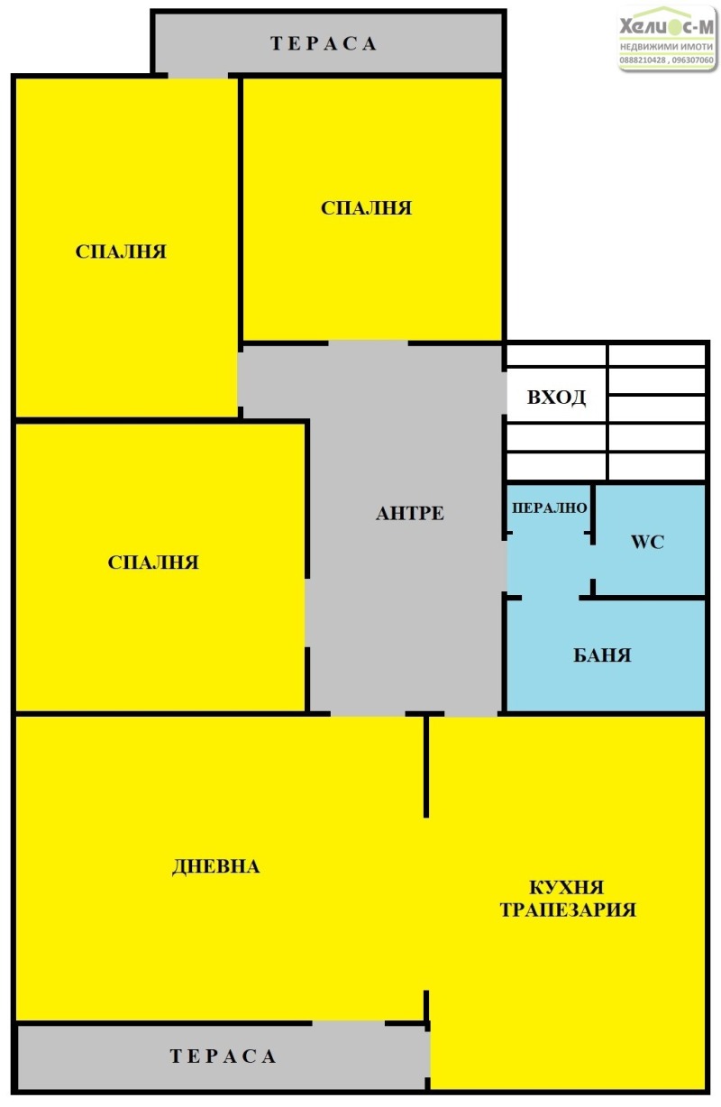 Til salg  3 soveværelser Montana , Shirok tsentar , 106 kvm | 71210625 - billede [17]