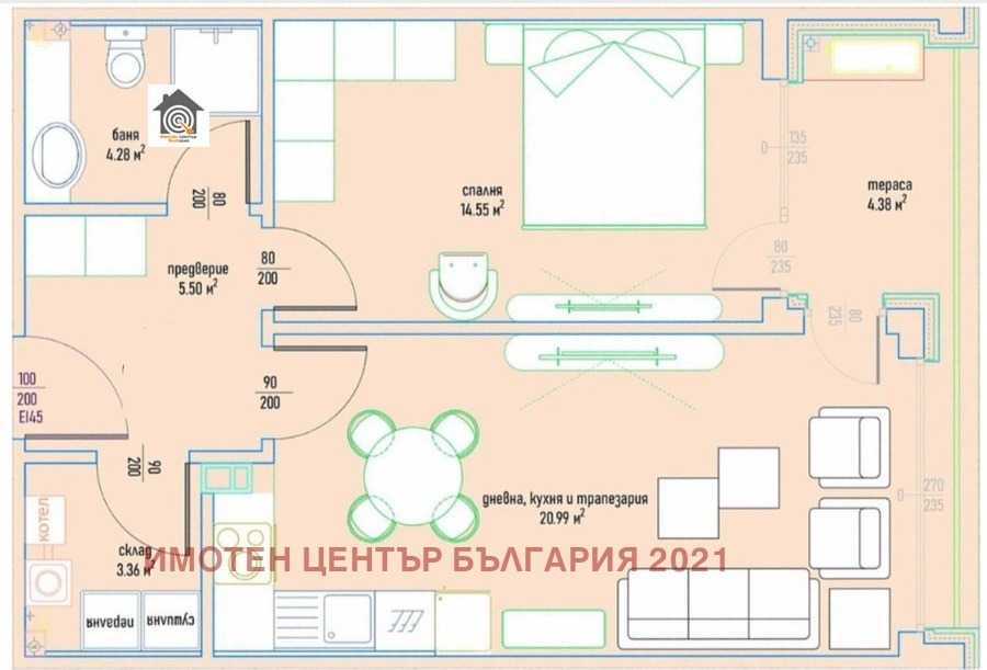 Продава 2-СТАЕН, гр. София, Студентски град, снимка 2 - Апартаменти - 53806315