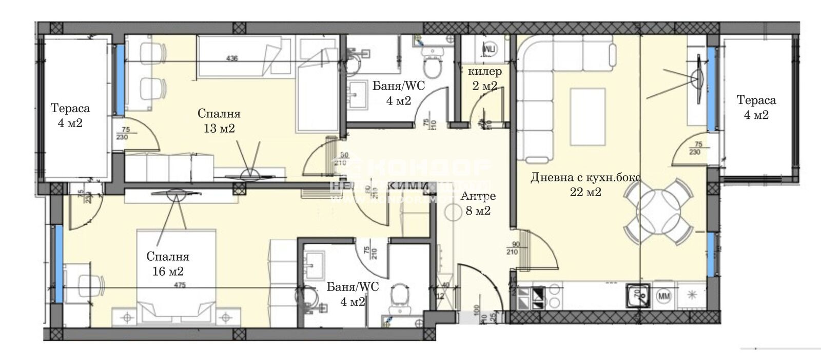 Продава 3-СТАЕН, гр. Пловдив, Кършияка, снимка 2 - Апартаменти - 52094109