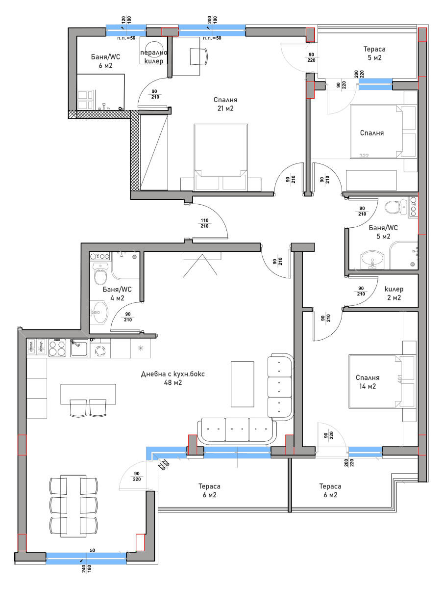 Продава МНОГОСТАЕН, гр. Пловдив, Кючук Париж, снимка 4 - Апартаменти - 53797011