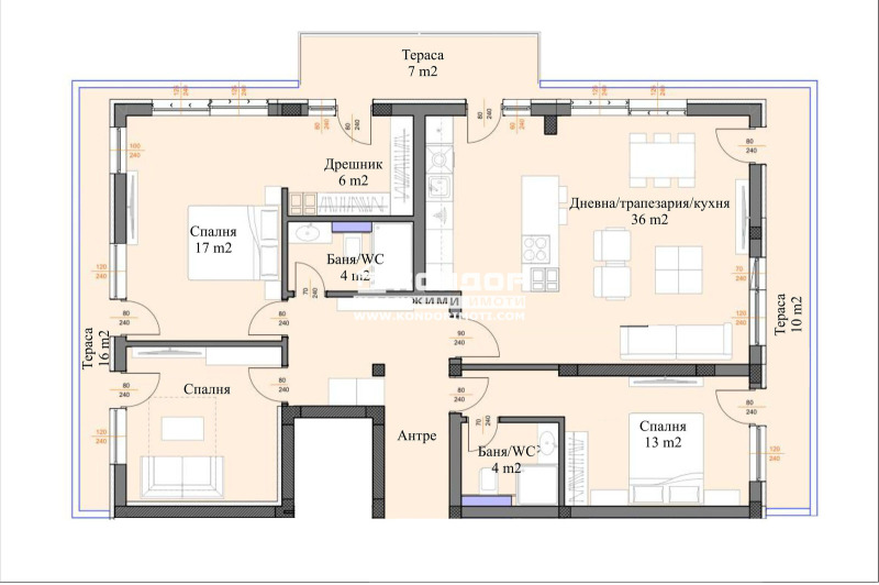 In vendita  3+ camere da letto Plovdiv , Zapaden , 187 mq | 95590867 - Immagine [5]