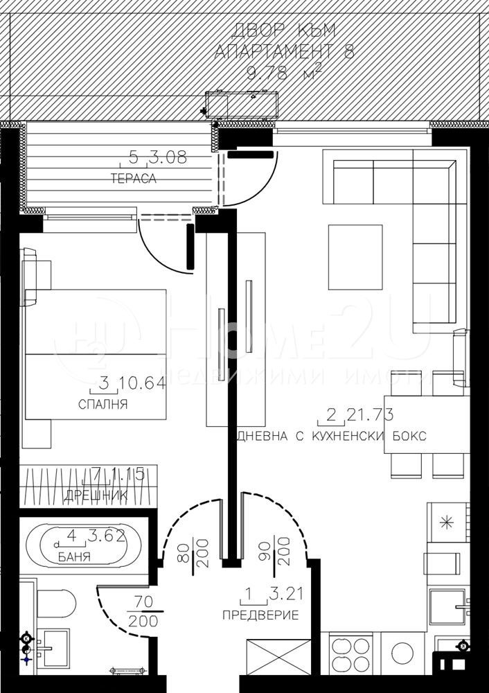 Na sprzedaż  1 sypialnia Sofia , Malinowa dolina , 62 mkw | 31192518 - obraz [6]
