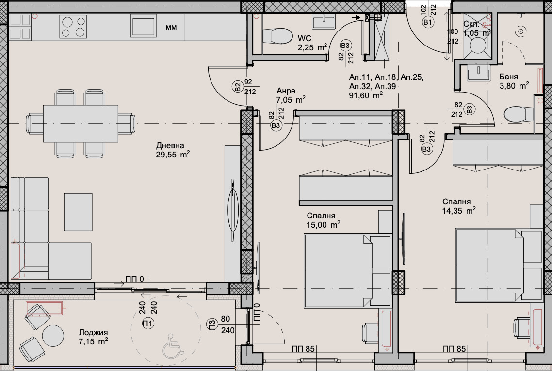 Продава 3-СТАЕН, гр. Пловдив, Христо Смирненски, снимка 2 - Апартаменти - 53979627