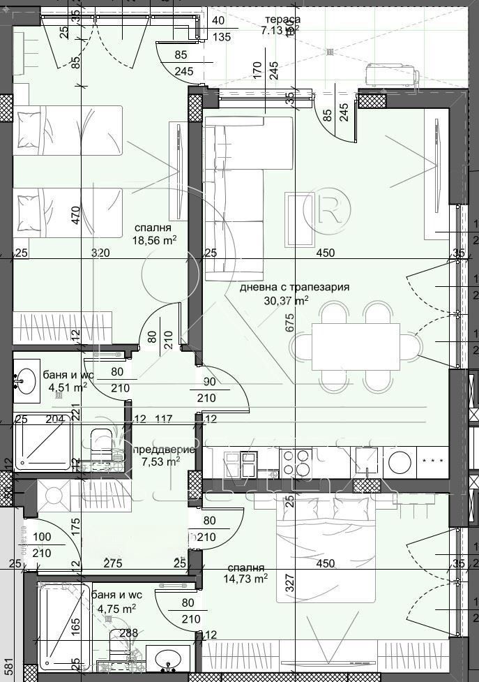 Продава 3-СТАЕН, гр. Пловдив, Тракия, снимка 2 - Апартаменти - 54759188