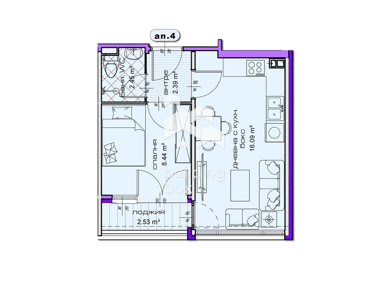 Продава 2-СТАЕН, гр. Шумен, Добруджански, снимка 2 - Апартаменти - 55997565