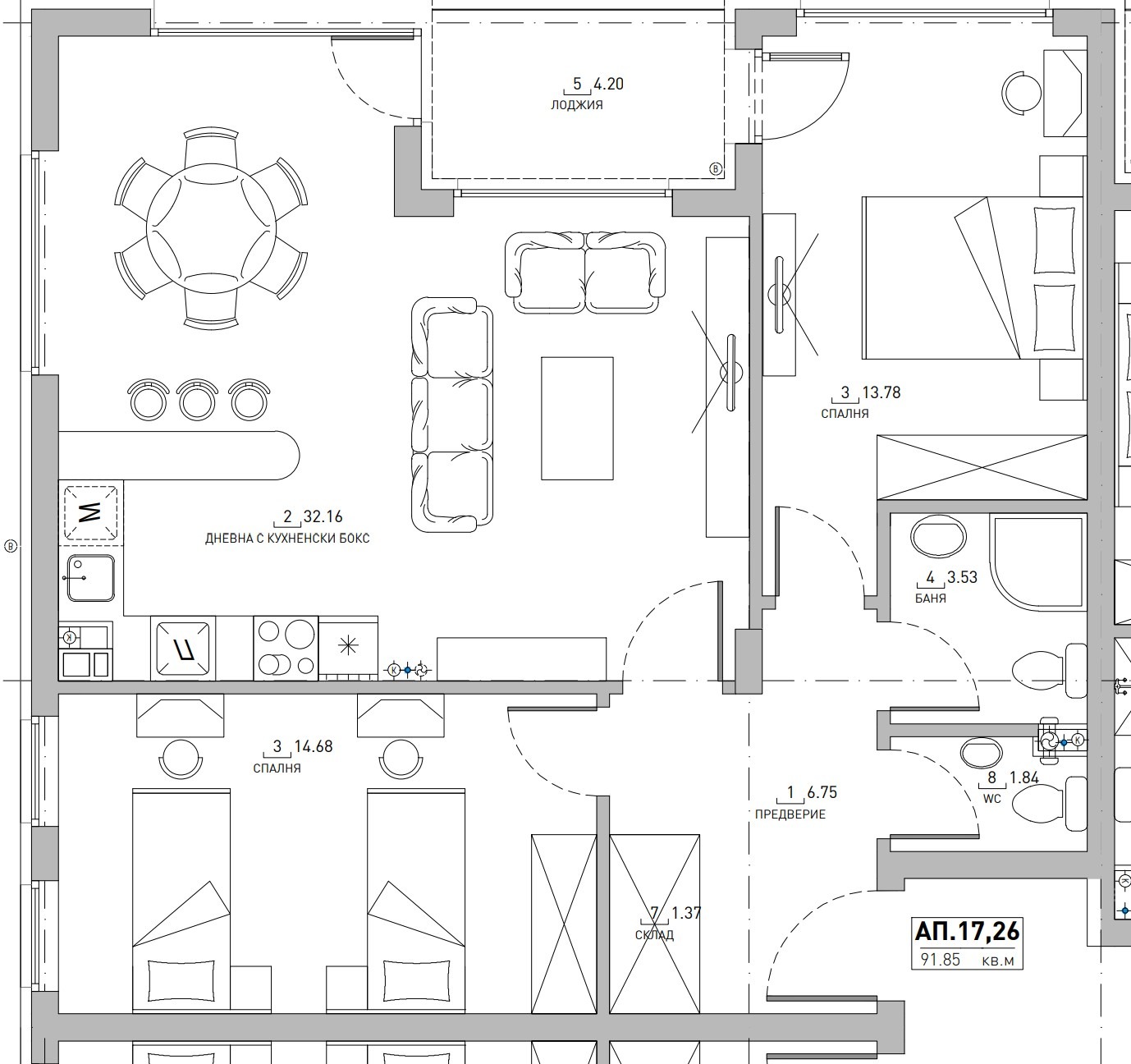 Продава 3-СТАЕН, гр. София, Малинова долина, снимка 2 - Апартаменти - 54520682