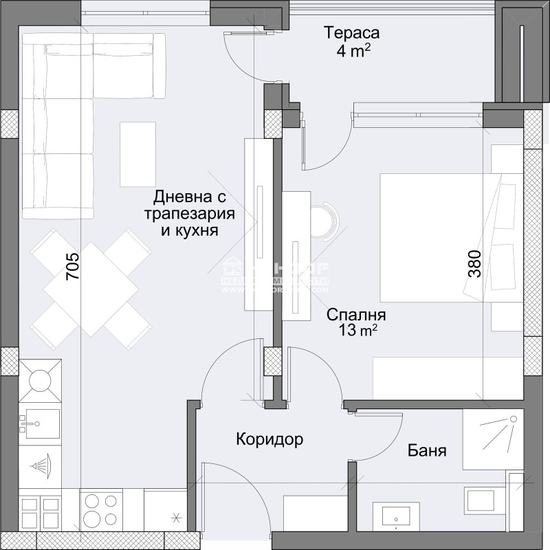 На продаж  1 спальня Пловдив , Кършияка , 67 кв.м | 58370854 - зображення [7]