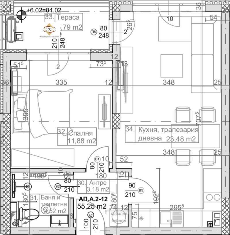 Na prodej  1 ložnice Varna , k.k. Slančev den , 70 m2 | 35994929 - obraz [4]