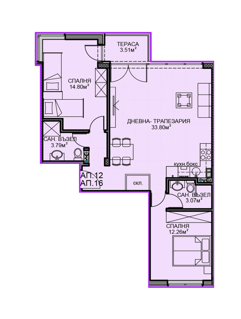 For Sale  2 bedroom Sofia , Obelya 1 , 97 sq.m | 25807500 - image [2]