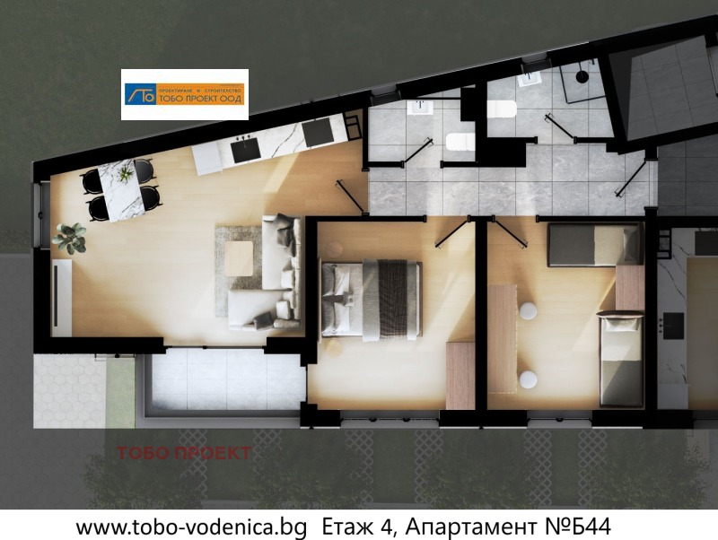 Till salu  2 sovrum Sofia , Drujba 2 , 100 kvm | 31914432 - bild [2]