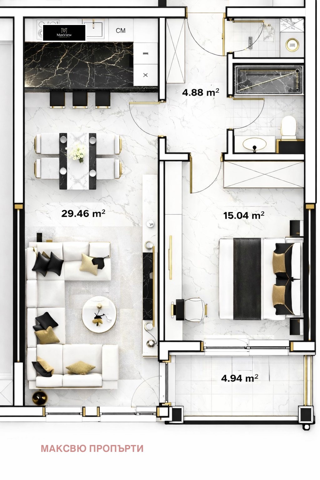 Продава  2-стаен град София , Малинова долина , 84 кв.м | 79231386
