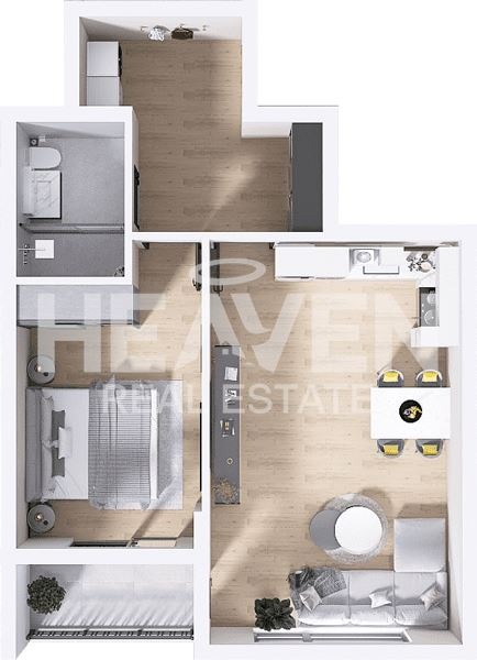 Na prodej  1 ložnice Plovdiv , Christo Smirnenski , 72 m2 | 21711182 - obraz [2]