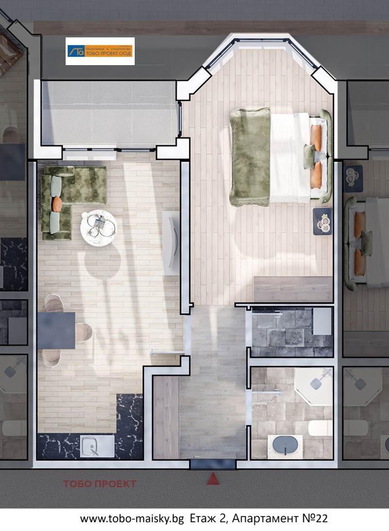 Продава 2-СТАЕН в град София, Люлин 10 - 82 кв.м / 141 770 € » 277 278.02 лв., ТОБО ПРОЕКТ