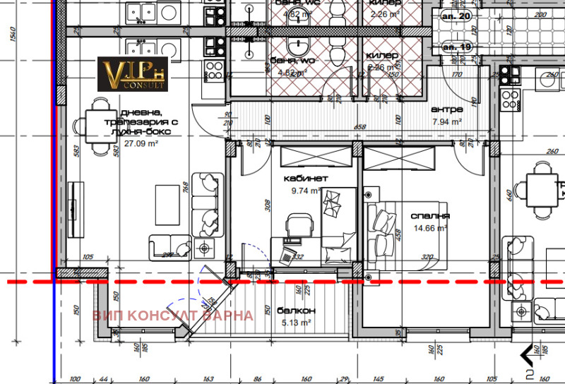 Продава 3-СТАЕН, гр. Варна, Кайсиева градина, снимка 2 - Aпартаменти - 49095571