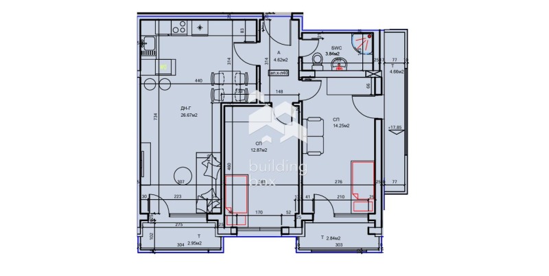 For Sale  2 bedroom Plovdiv , Tsentar , 101 sq.m | 38438039 - image [3]