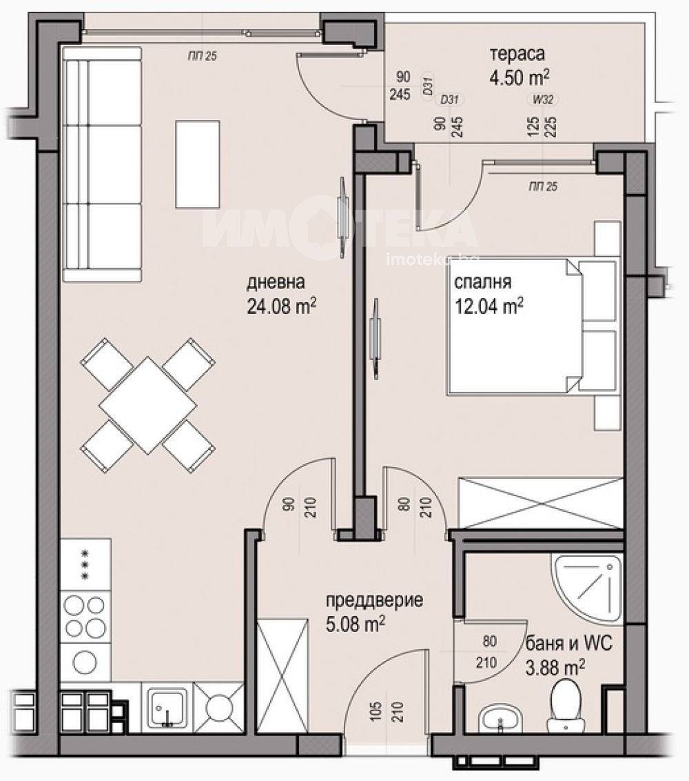 Продава 2-СТАЕН, гр. София, Малинова долина, снимка 3 - Апартаменти - 53948280