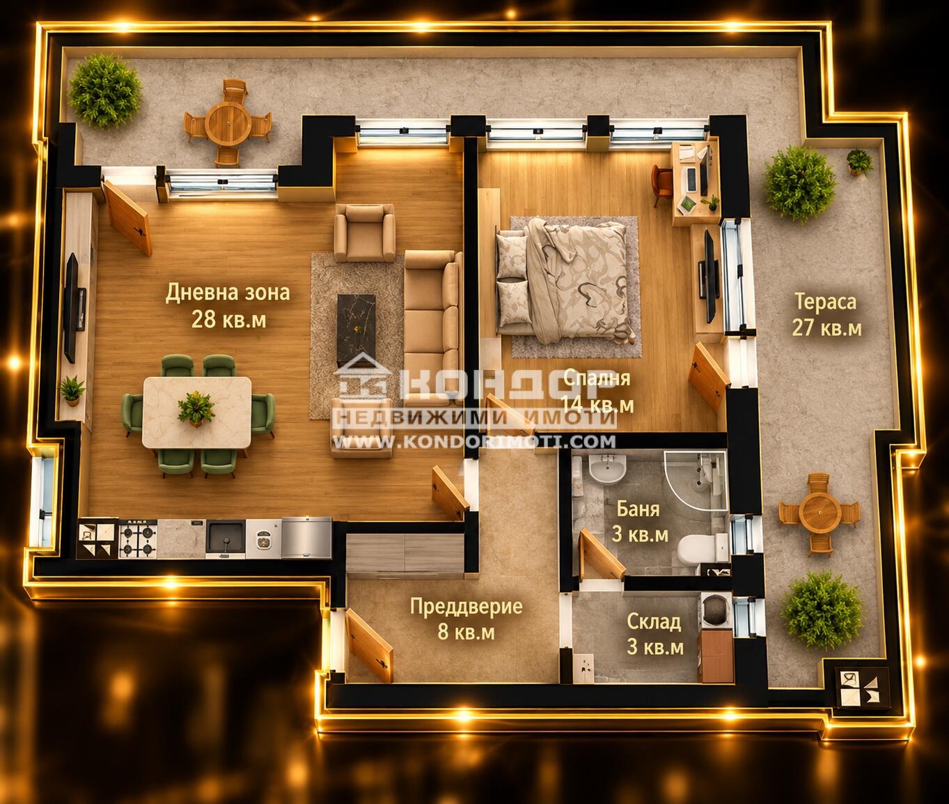 Продава 2-СТАЕН, гр. Пловдив, Беломорски, снимка 2 - Апартаменти - 56664242