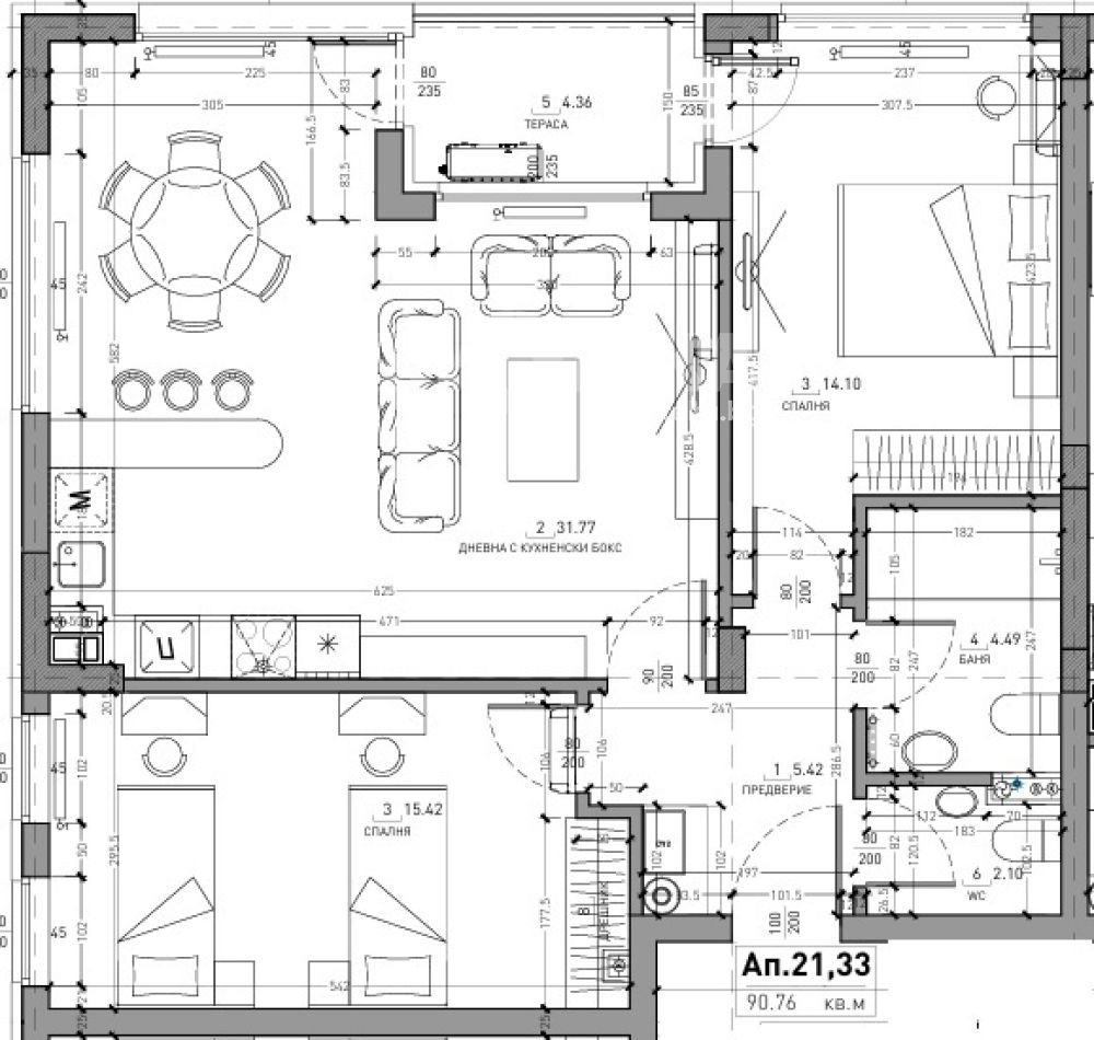 Продава 3-СТАЕН, гр. София, Малинова долина, снимка 2 - Апартаменти - 54363804