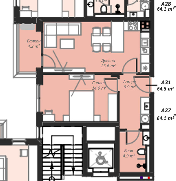 Продава 2-СТАЕН, гр. София, Кръстова вада, снимка 3 - Aпартаменти - 48255471