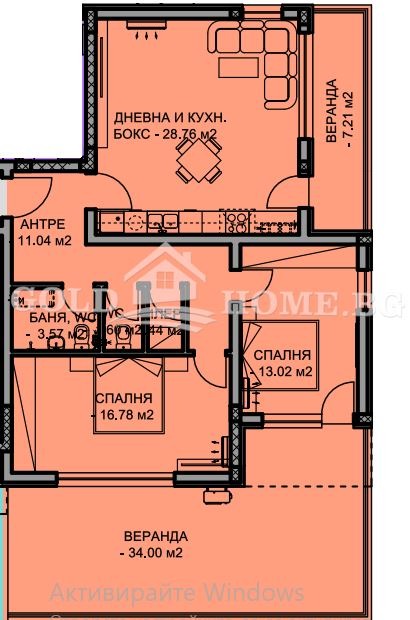 Til salg  2 soveværelser Plovdiv , Ostromila , 98 kvm | 84043747 - billede [3]