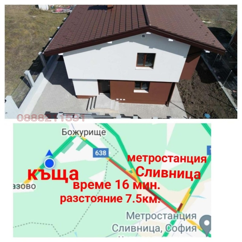 Продава КЪЩА, гр. Божурище, област София област, снимка 8 - Къщи - 49537620