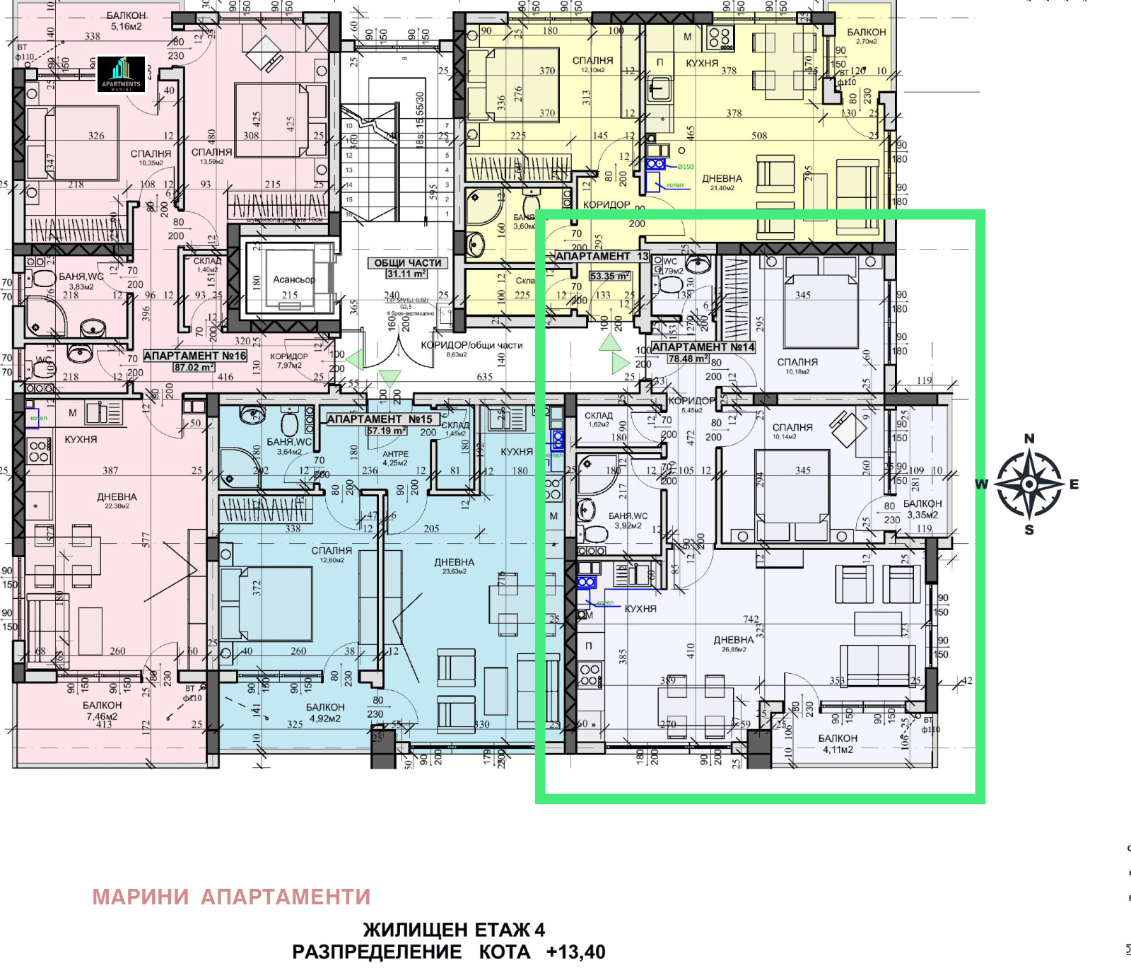 Продава 3-СТАЕН, гр. Велико Търново, Картала, снимка 2 - Апартаменти - 49039003