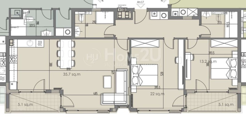 Satılık  2 yatak odası Sofia , Vitoşa , 141 metrekare | 14929153 - görüntü [4]