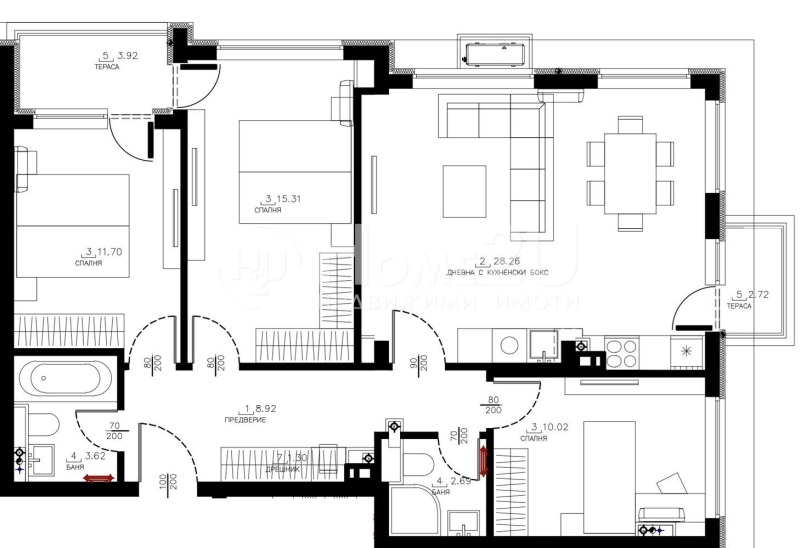 Zu verkaufen  3 Schlafzimmer Sofia , Malinowa dolina , 126 qm | 96237285 - Bild [8]